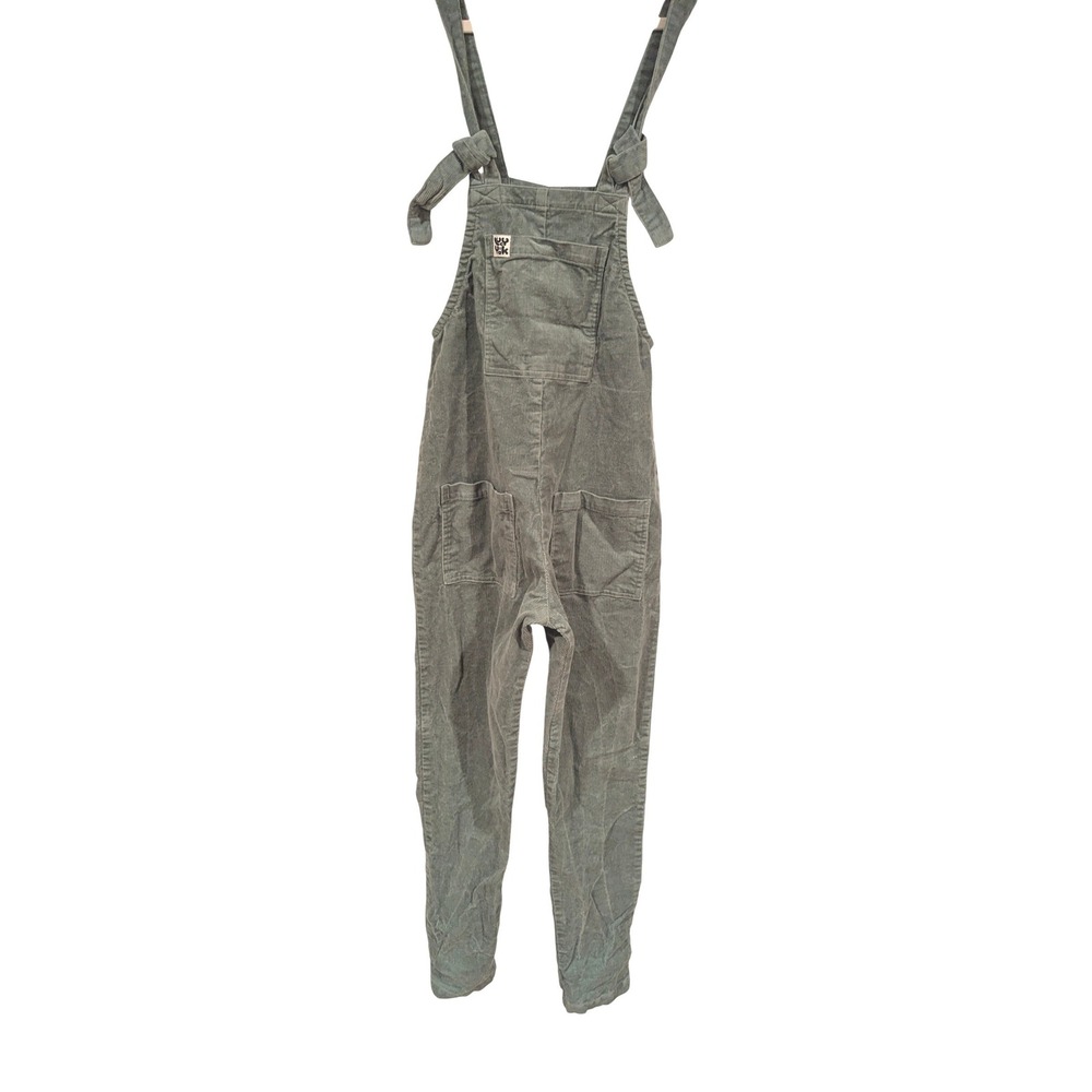 Lucy & Yak Corduroy‎ Overalls US 2R Sage Green Tie Strap Dungarees Cottagecore